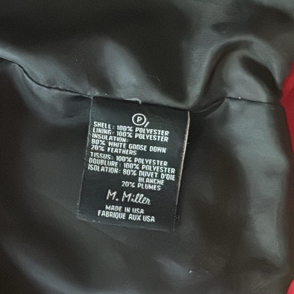 M Miller Women's Red Ski Jacket with Fur Hood - Picture 3 of 4